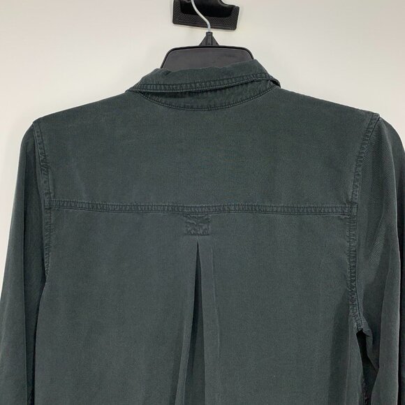 Universal Thread Dress Gray Button Down Long Sleeve Lyocell - Picture 7 of 10